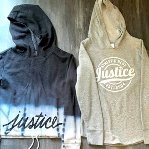 JUSTICE 2 Justice Hoodies size 8